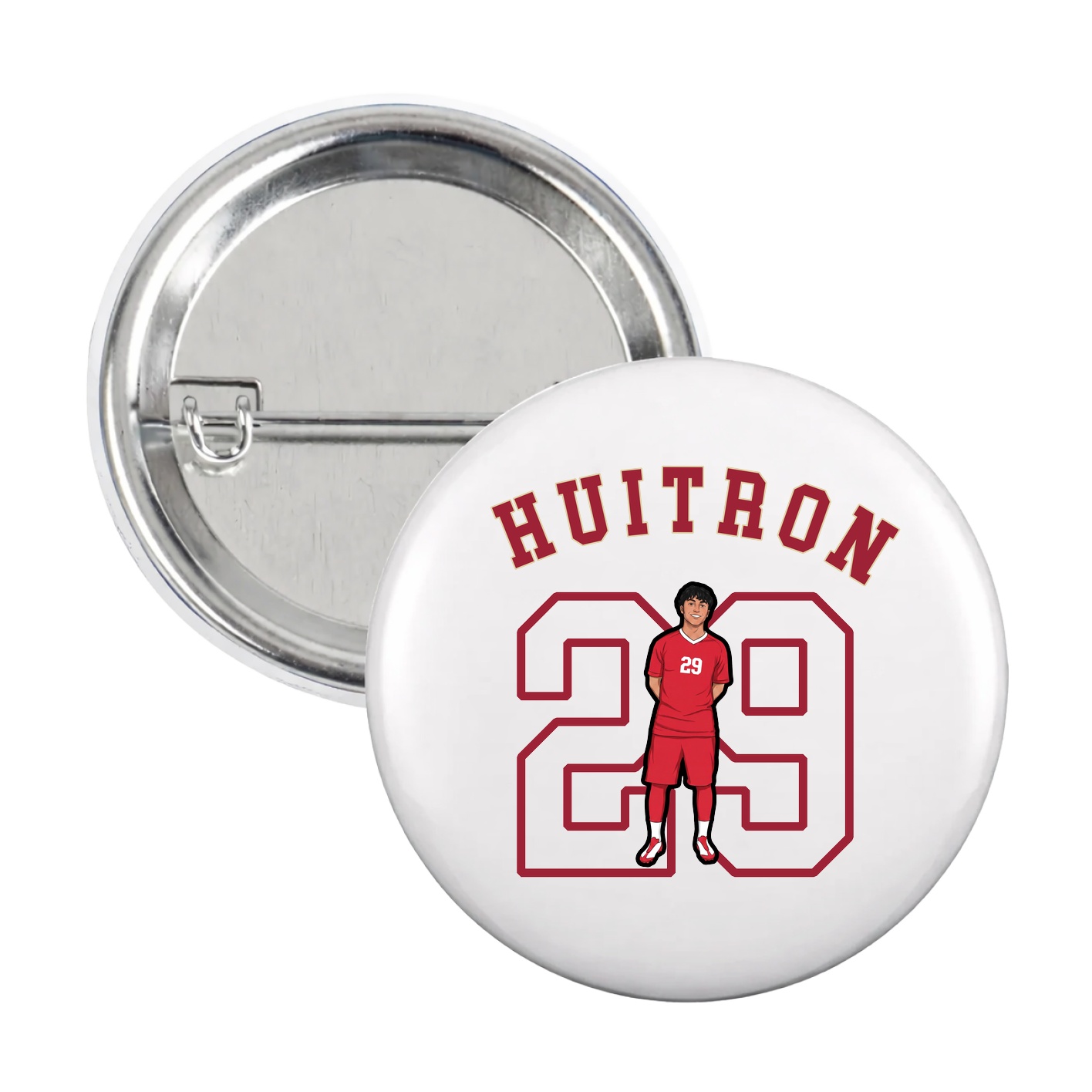 Game Day Button — Shirsey Arch in White