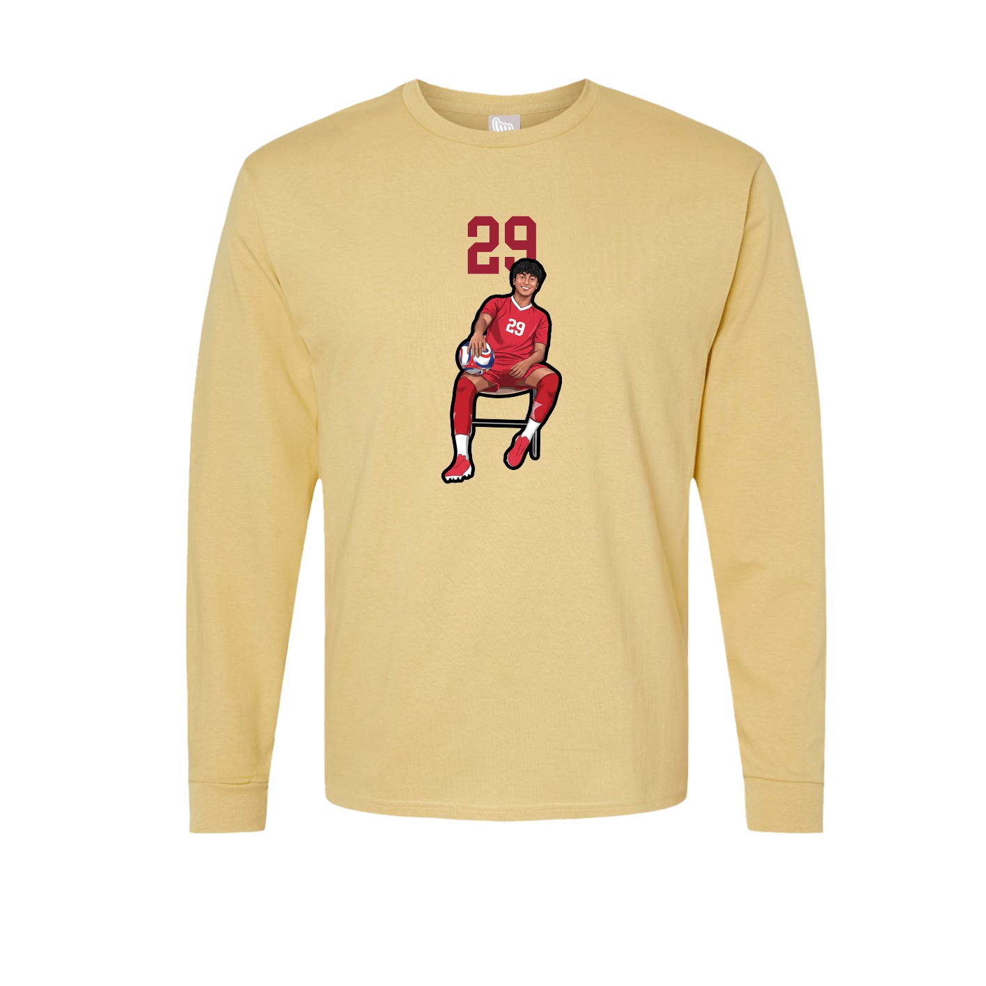 Long Sleeve Tee — Number Top in Vegas Gold