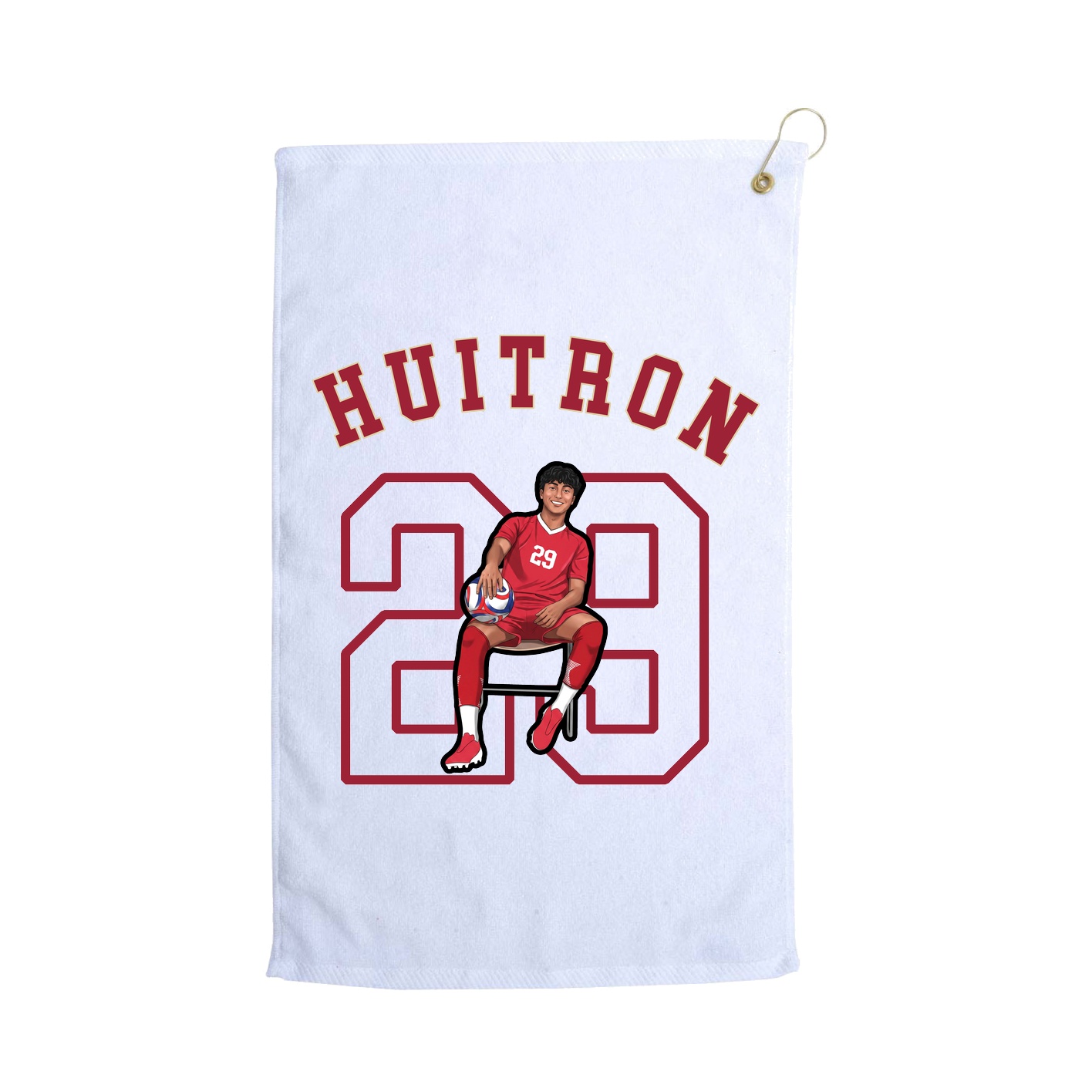 Golf Towel — Shirsey Arch in White