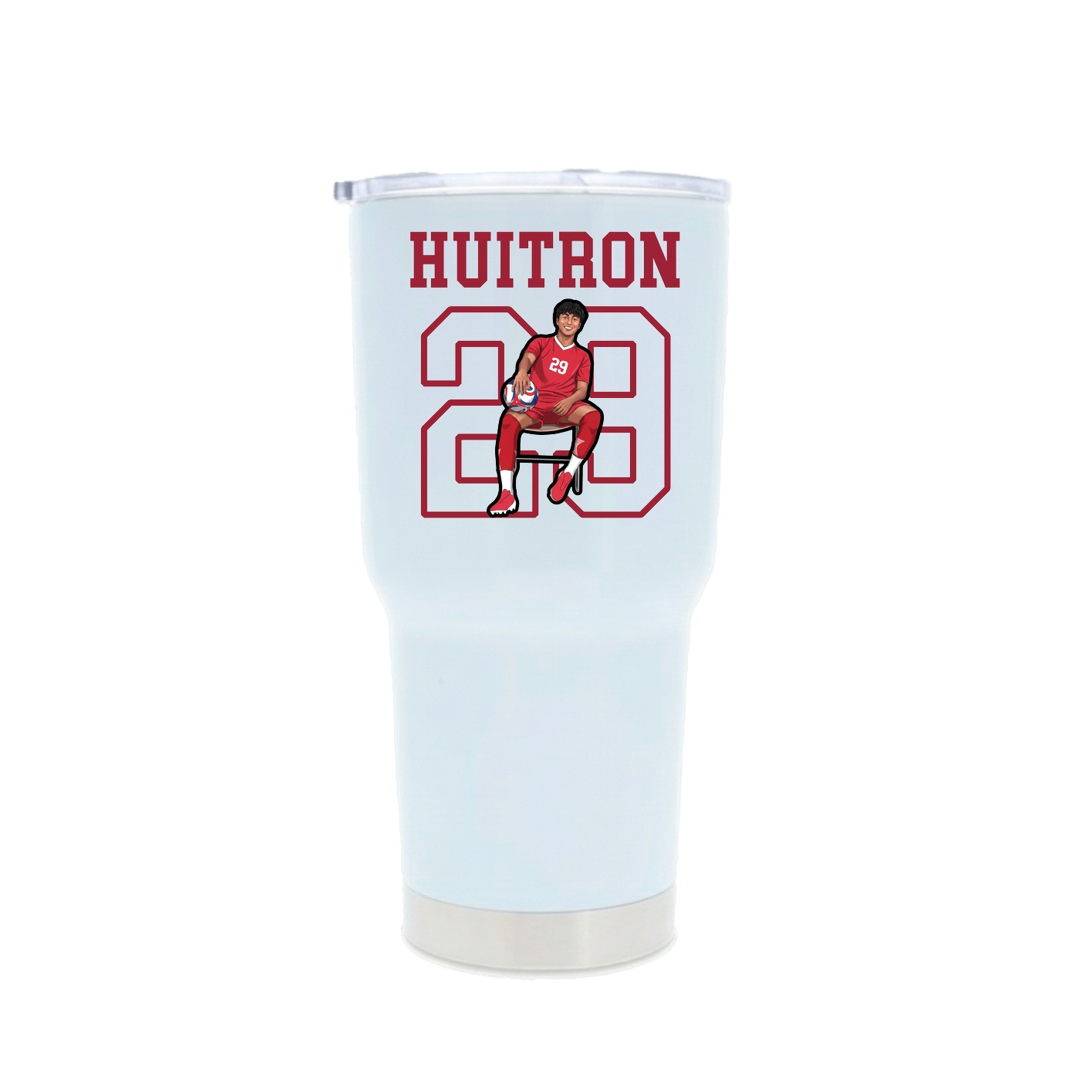 30oz Stainless Steel Tumbler — Shirsey in White