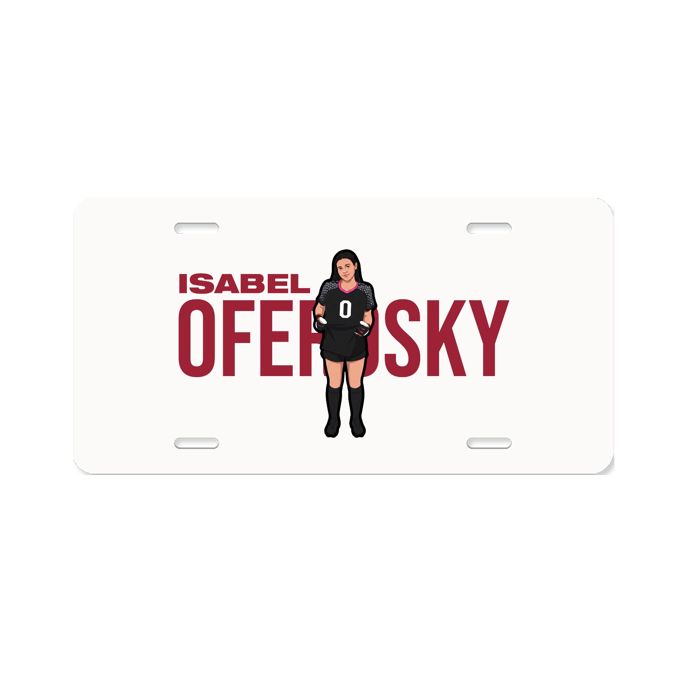 License Plate — Player Name in Classic