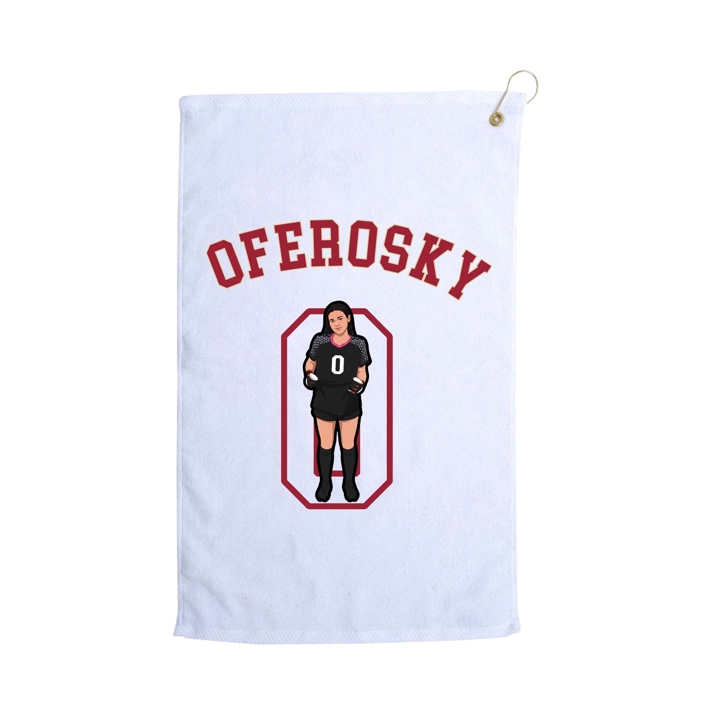 Golf Towel — Shirsey Arch in White