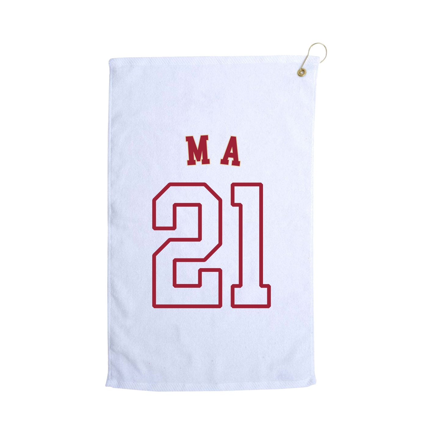 Golf Towel — Shirsey Arch in White