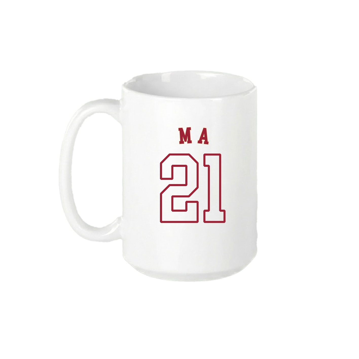 15oz Coffee Mug — Shirsey Arch in White