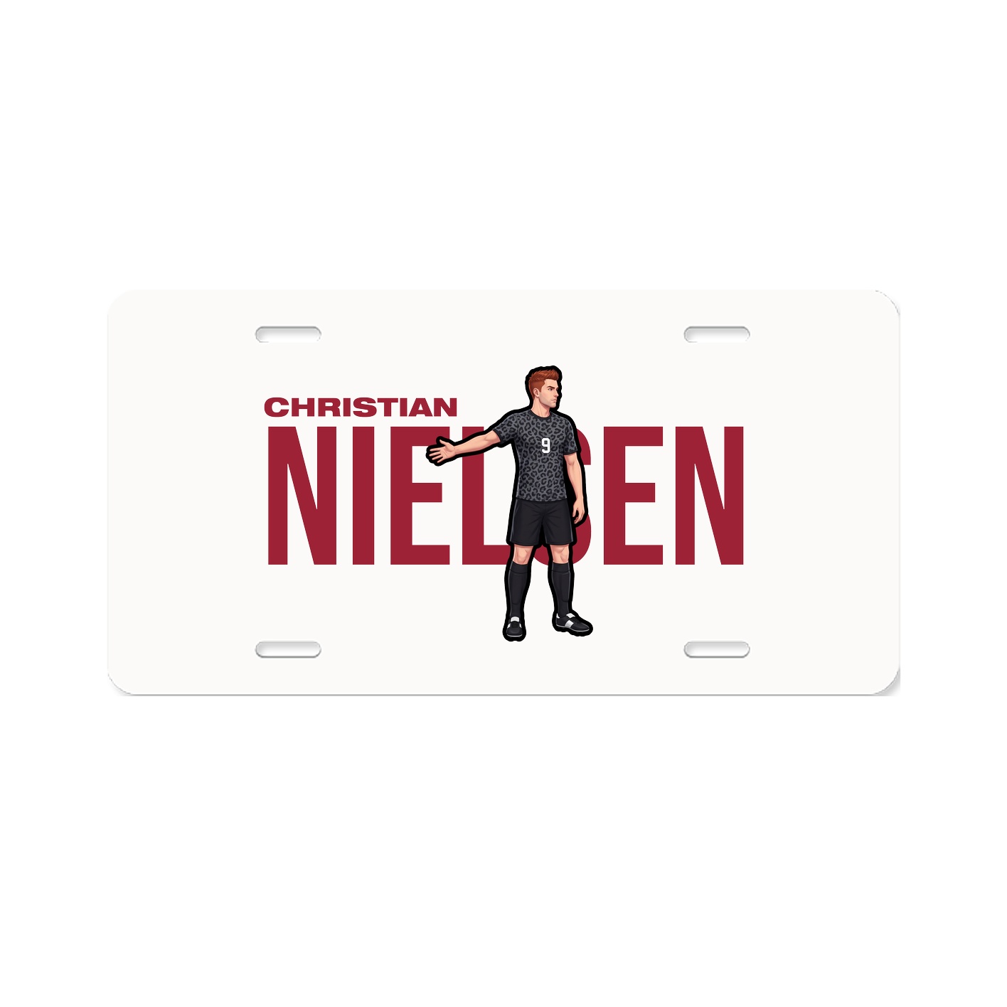 License Plate — Player Name in Classic