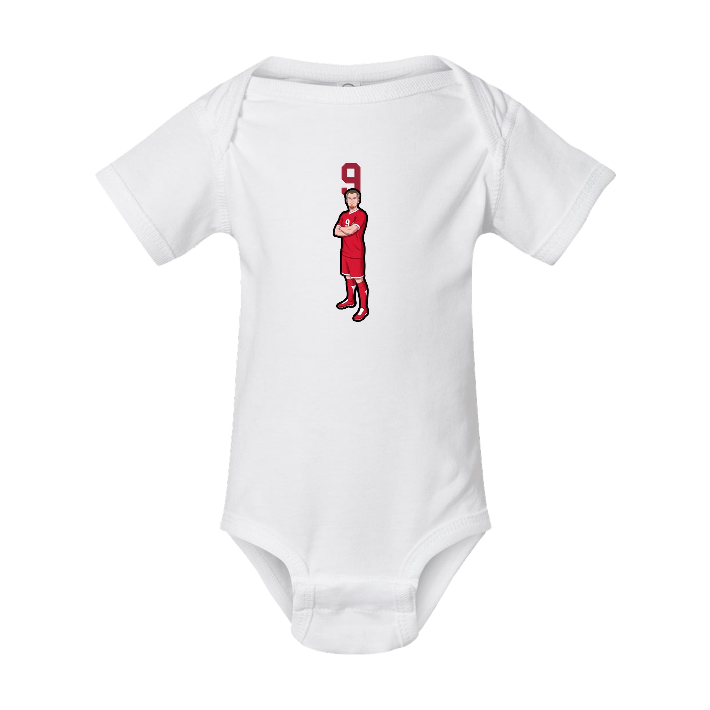 Baby Onesie — Number Top in White