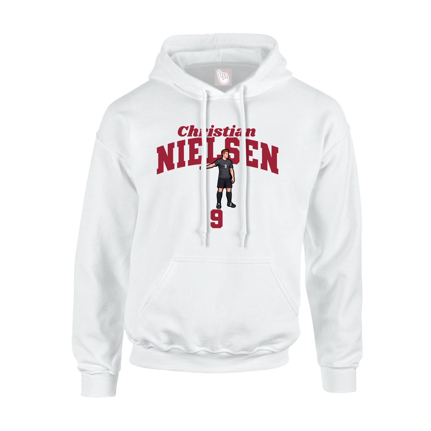 Hoodie — Signature Arch in White