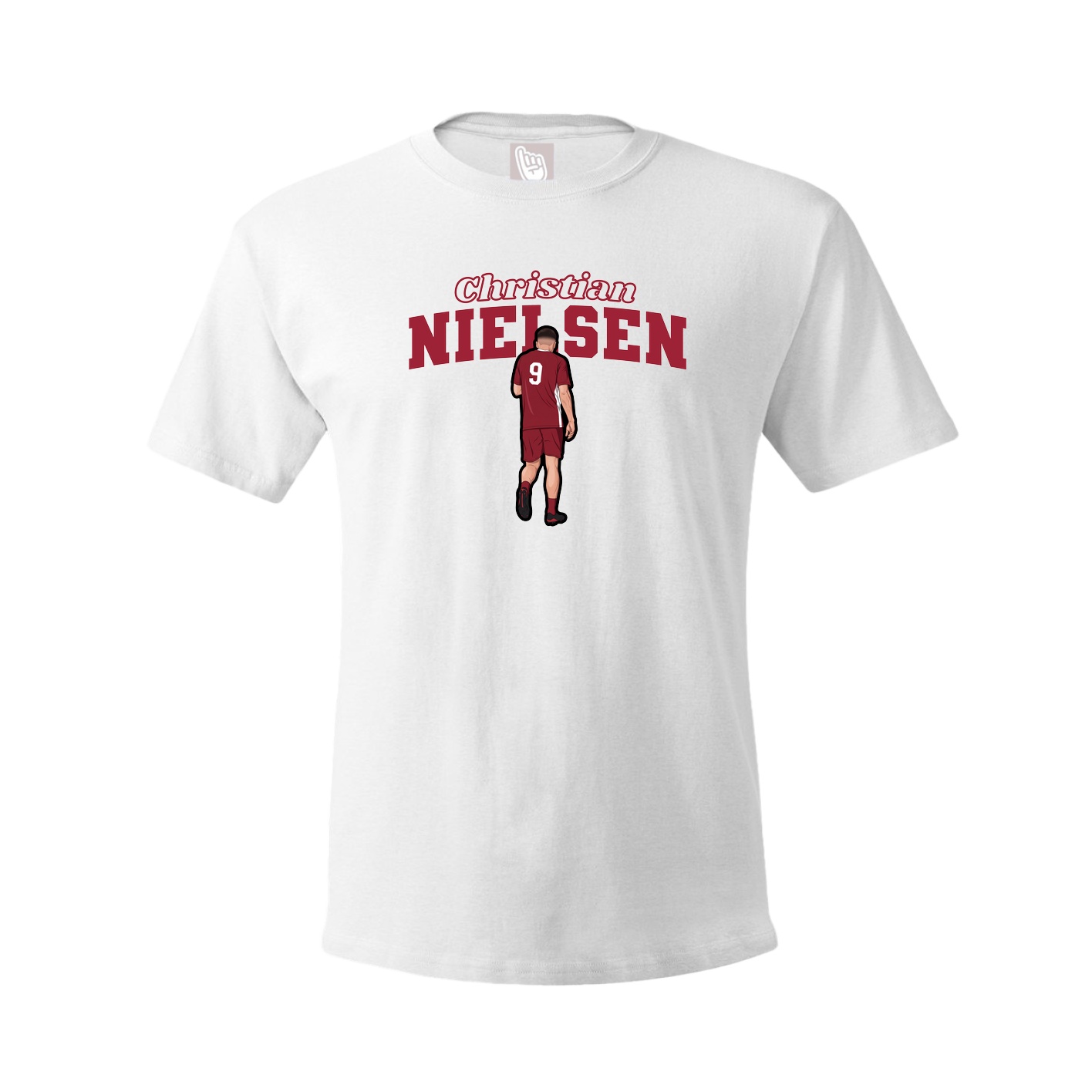 Youth Tee — Name Arch in White