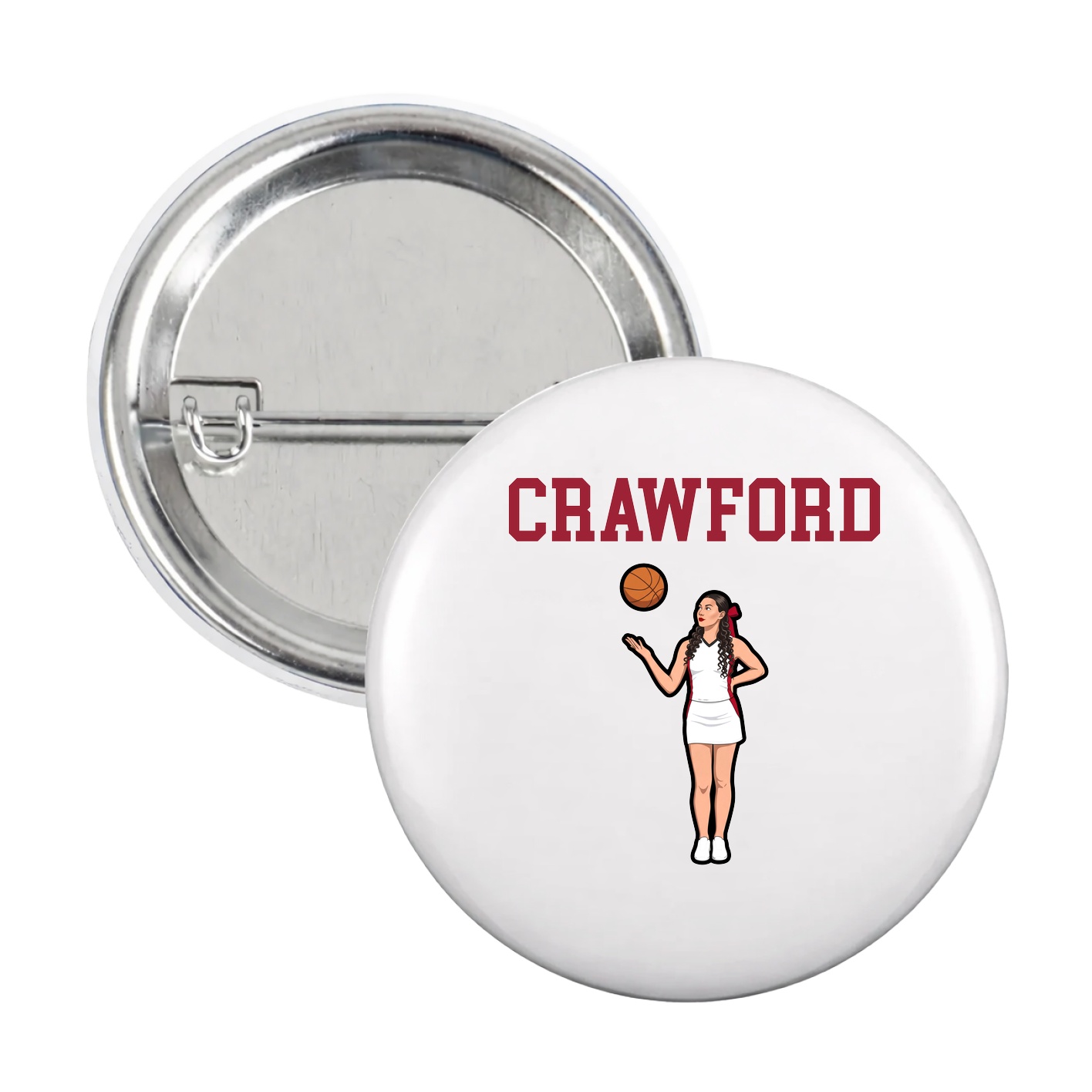 Game Day Button — Shirsey in White