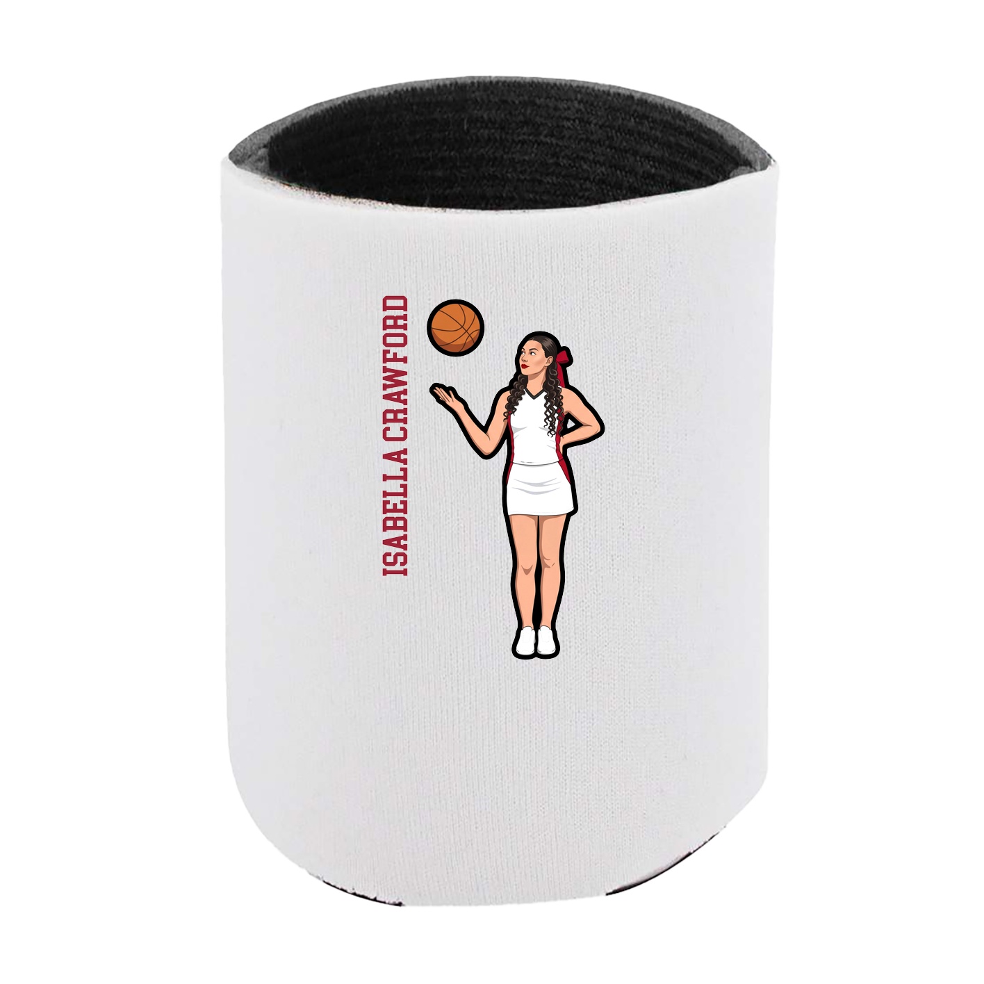 Can Holder — Name Vertical in White
