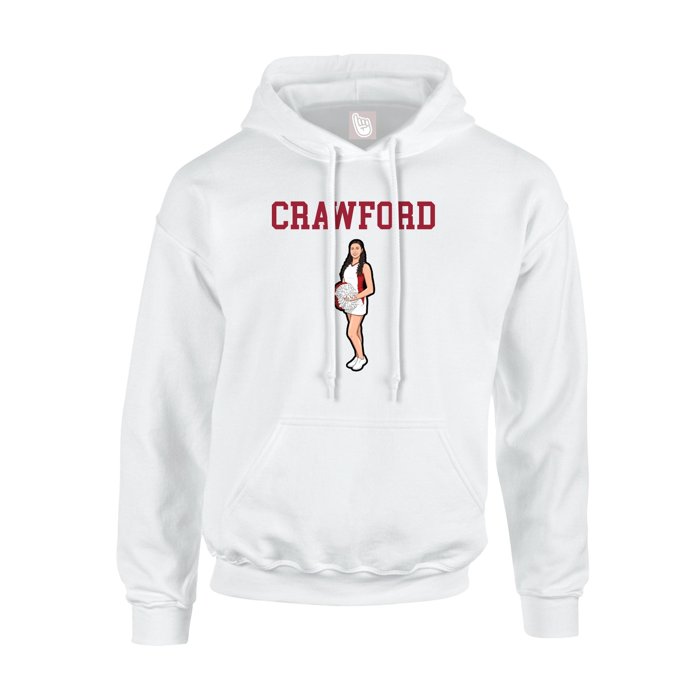 Youth Hoodie — Shirsey in White