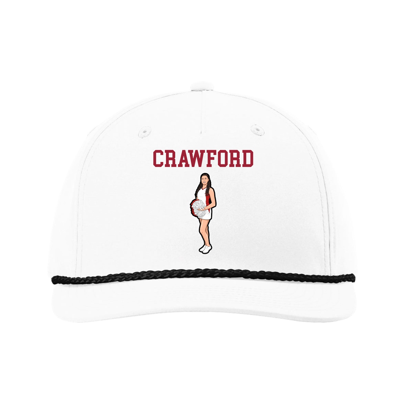 Five-Panel Classic Rope Cap — Shirsey in White