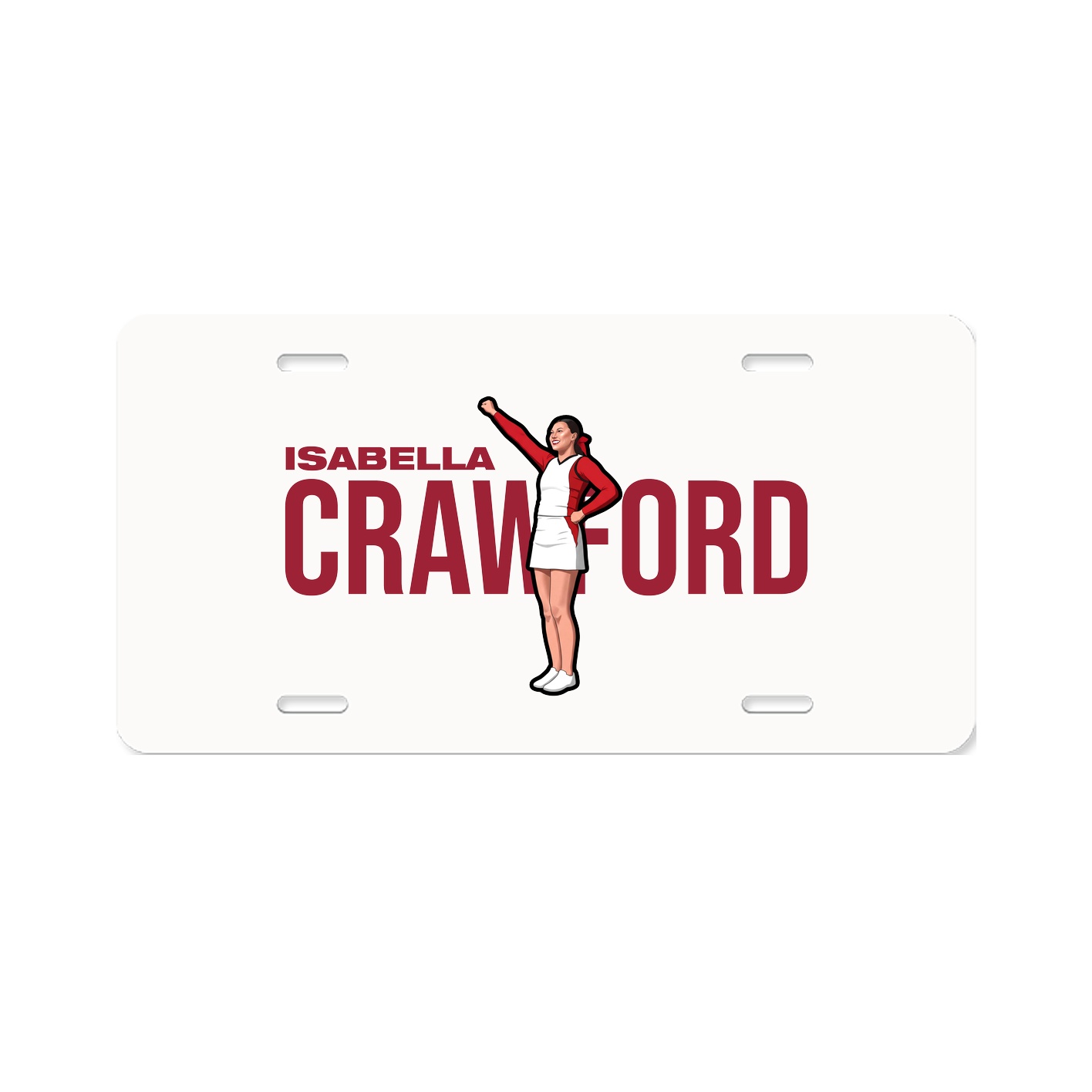 License Plate — Player Name in Classic