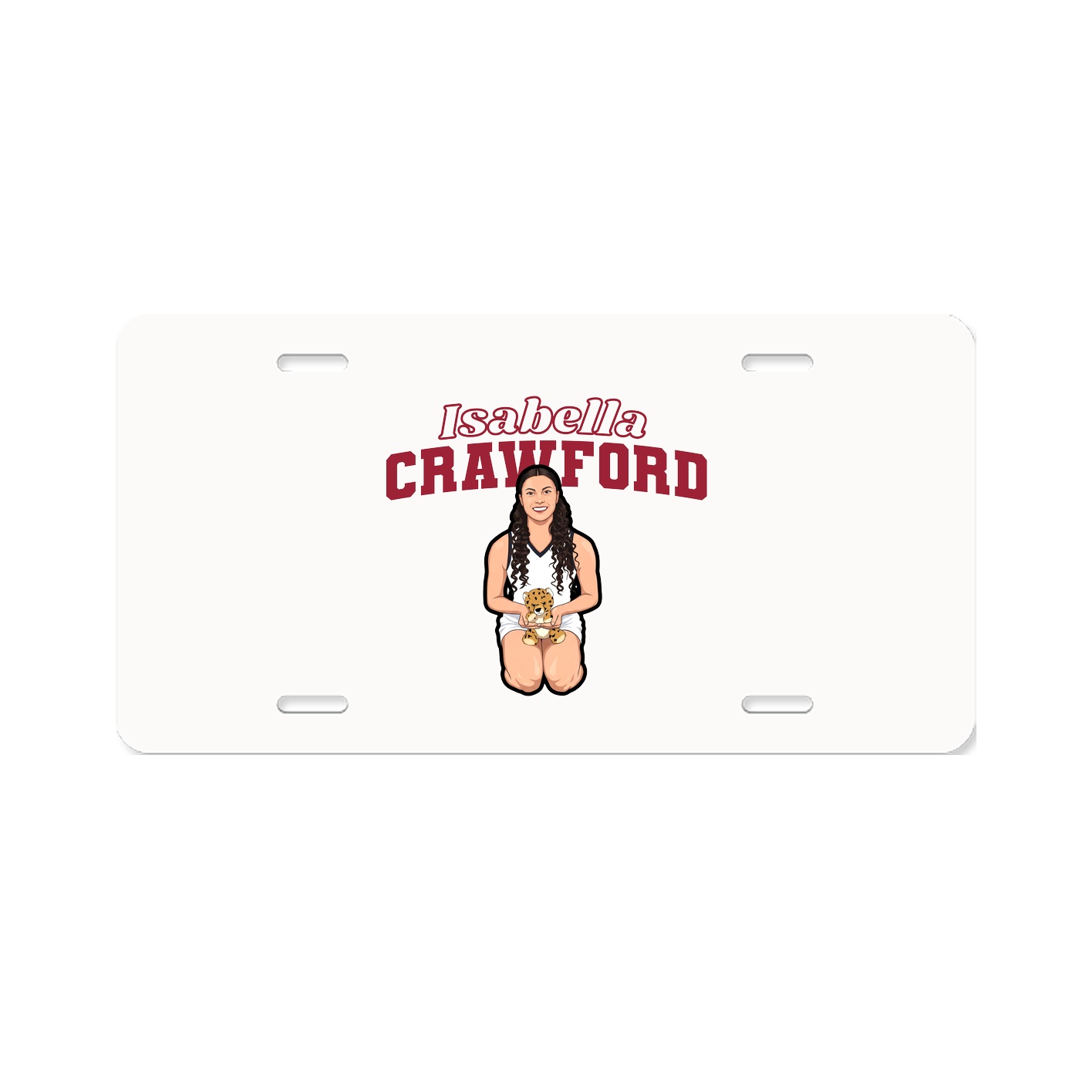 License Plate — Name Arch in Classic