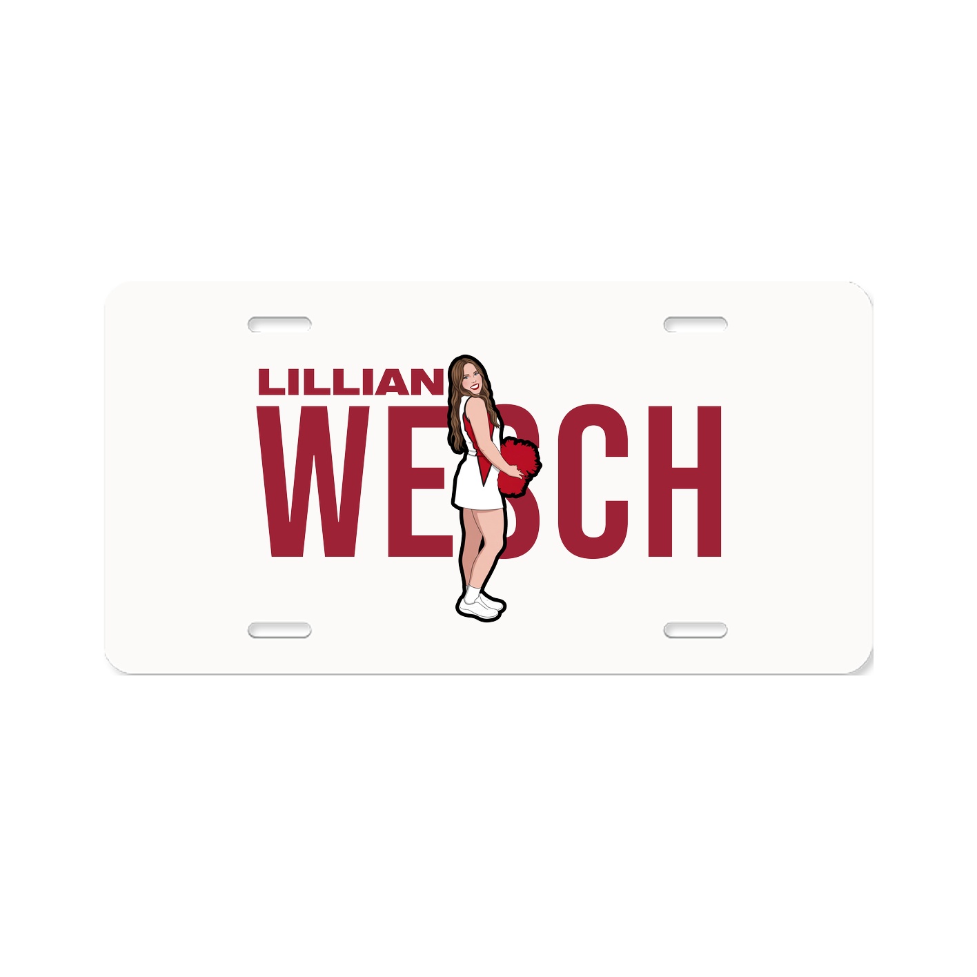 License Plate — Player Name in Classic