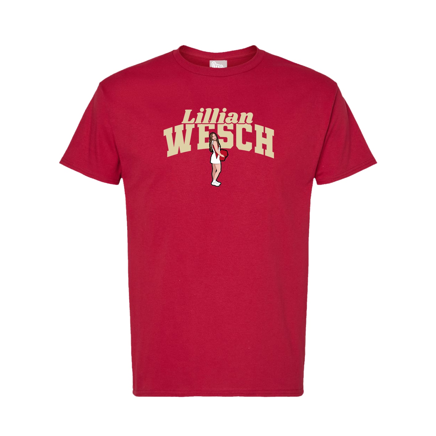 Tee — Signature Arch in Crimson