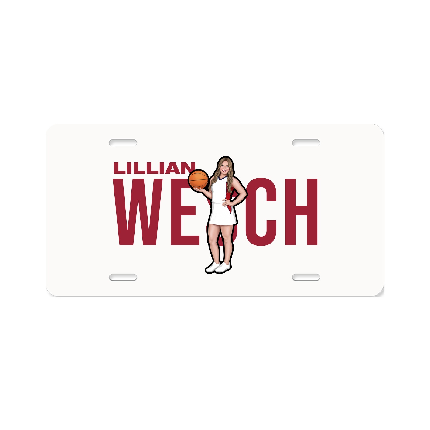 License Plate — Player Name in Classic