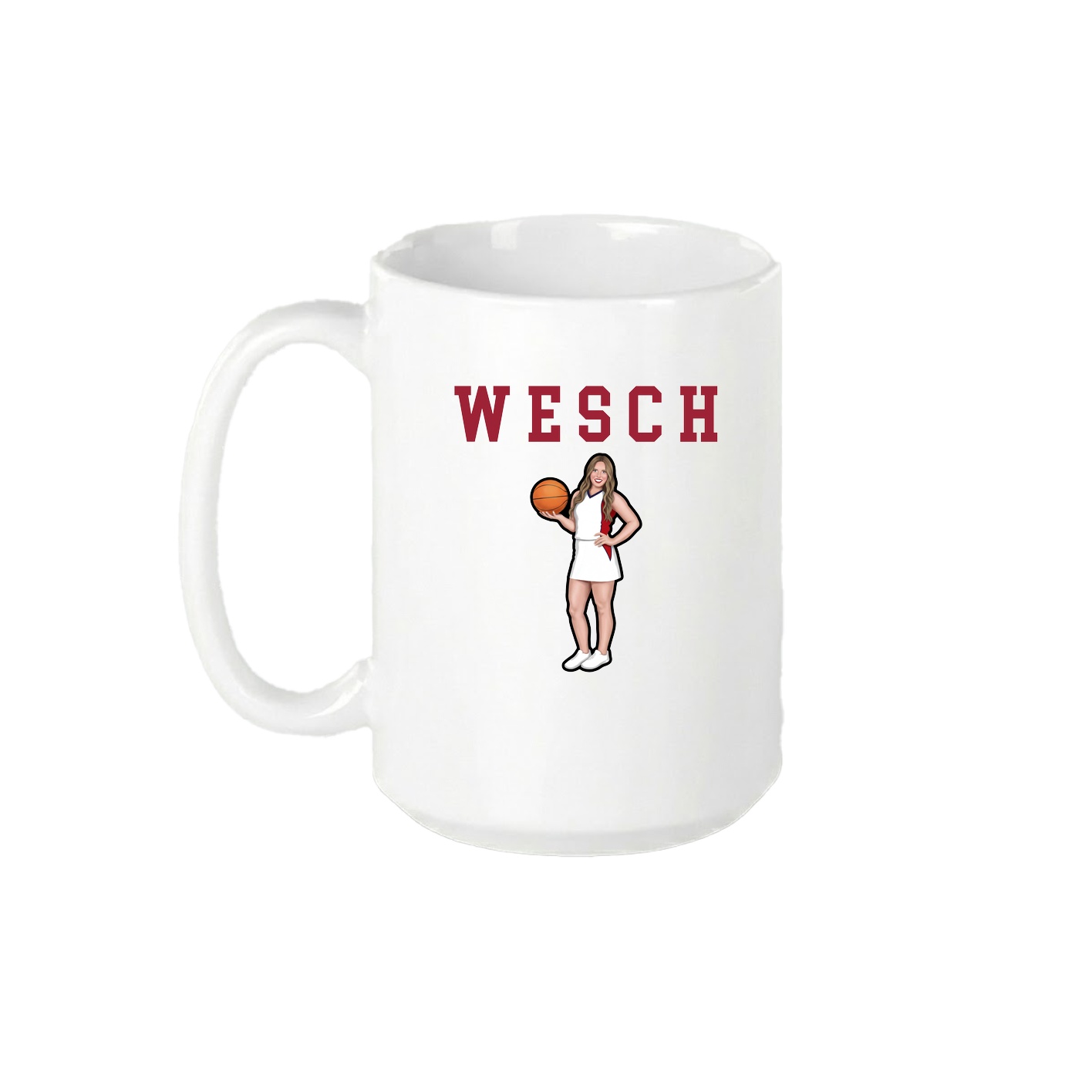 15oz Coffee Mug — Shirsey in White