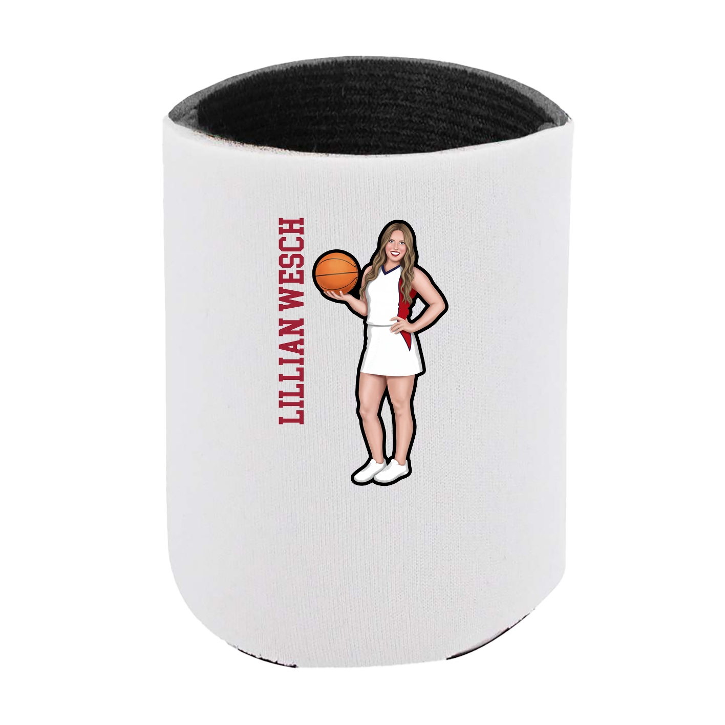 Can Holder — Name Vertical in White