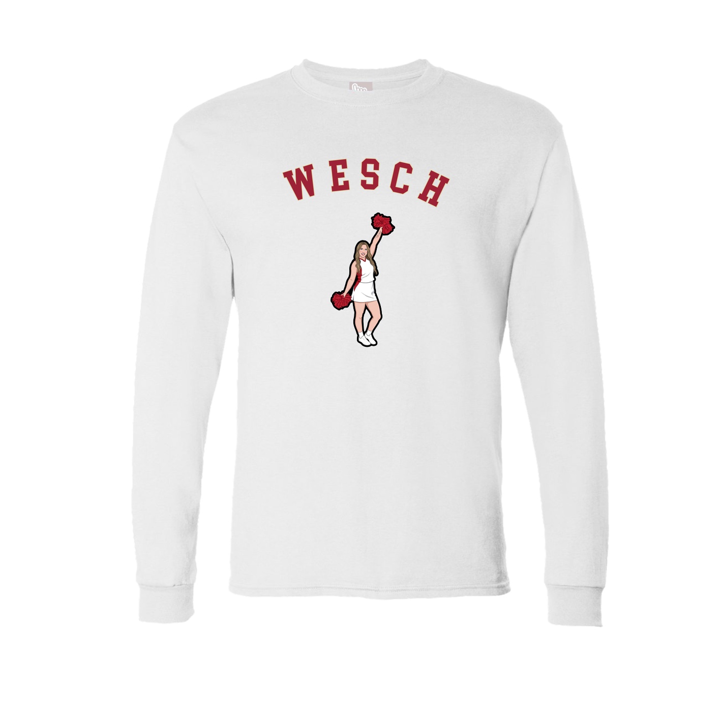 Long Sleeve Tee — Shirsey Arch in White