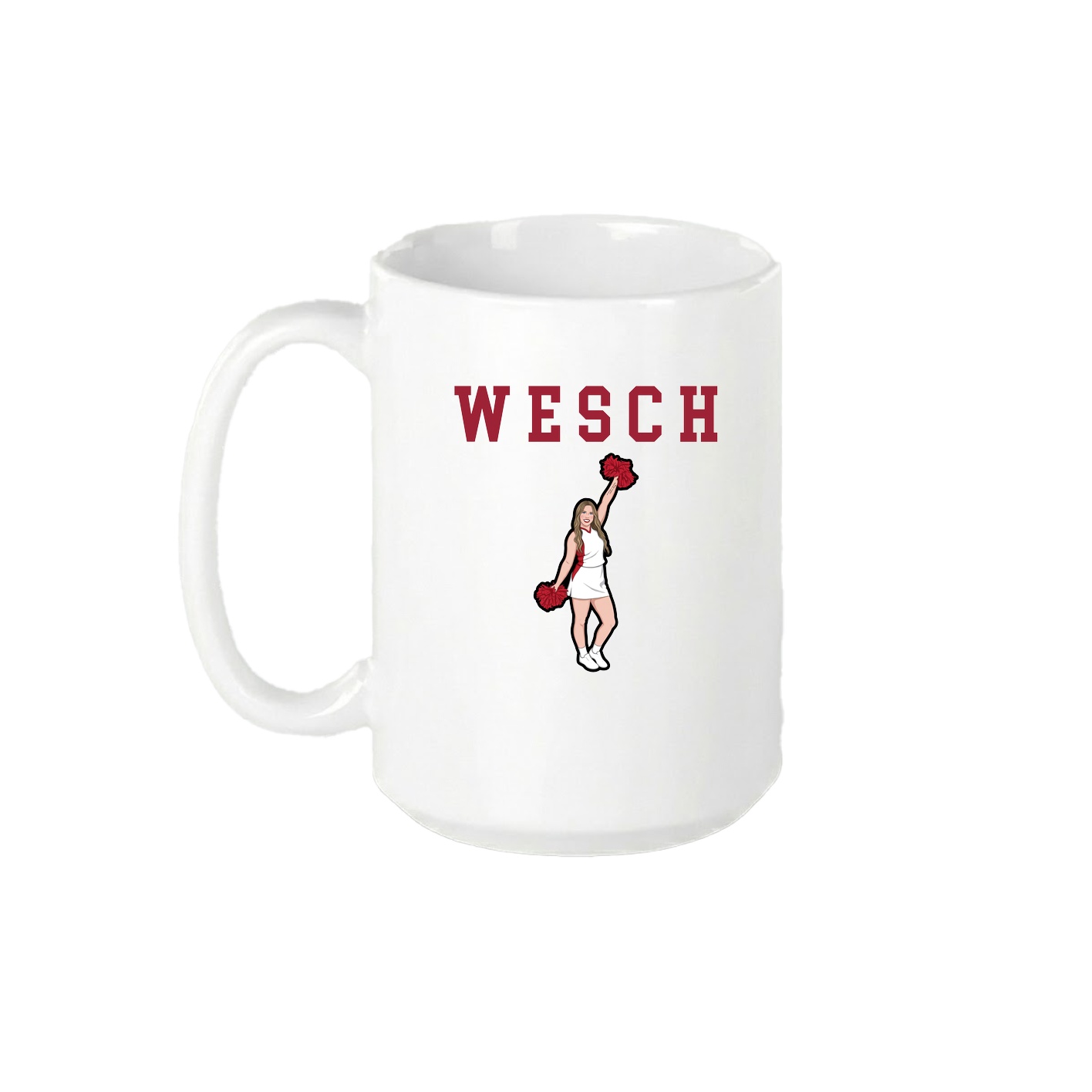 15oz Coffee Mug — Shirsey in White