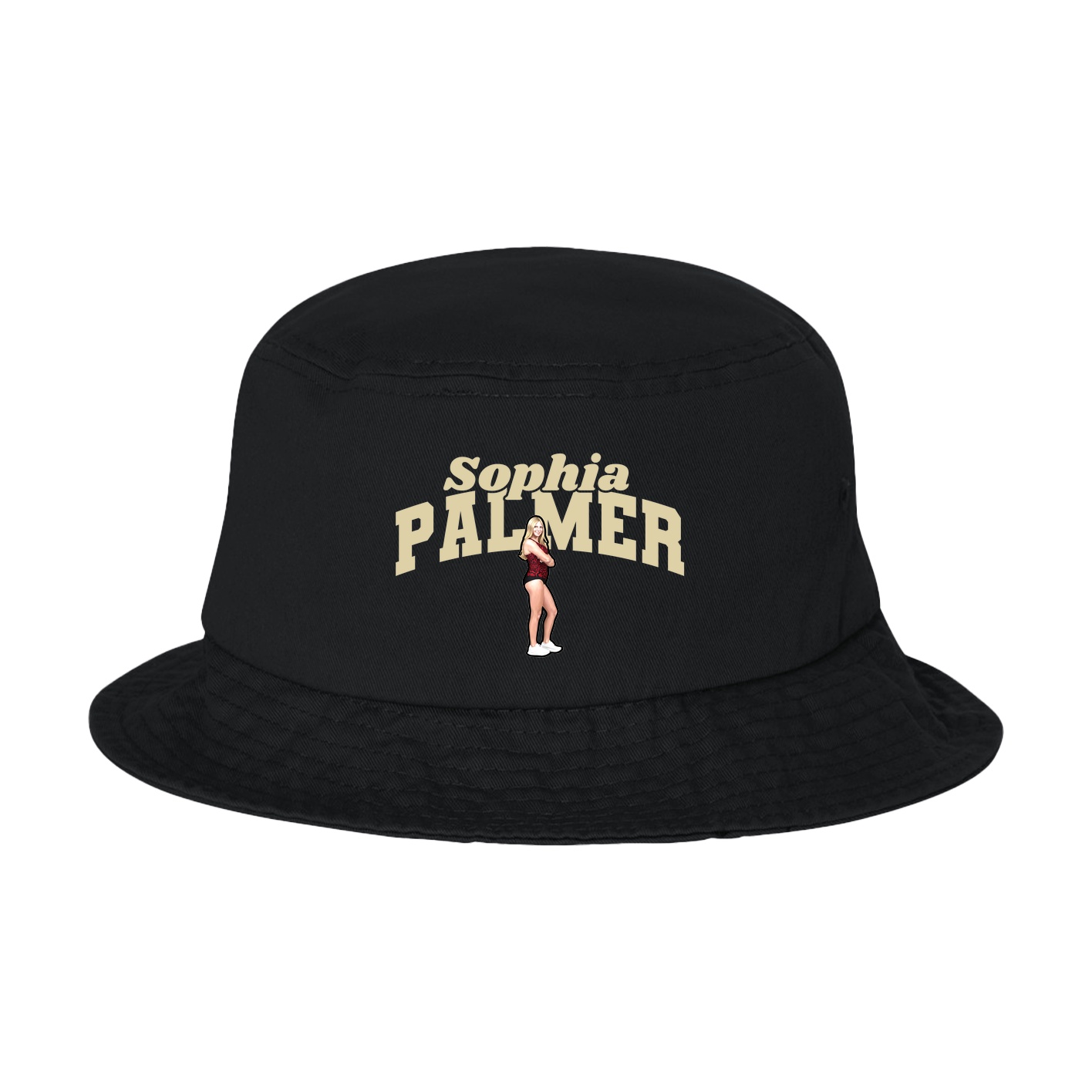 Bucket Cap — Signature Arch in Black