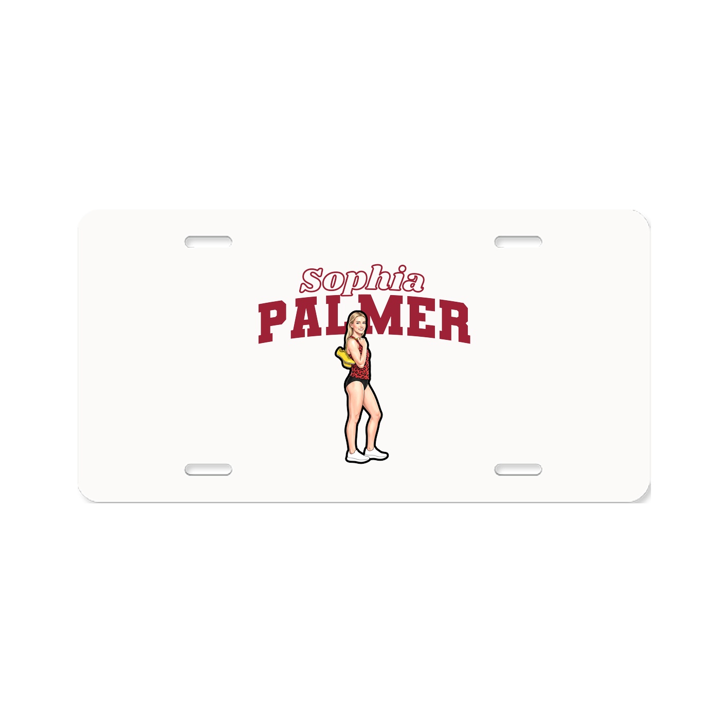 License Plate — Name Arch in Classic