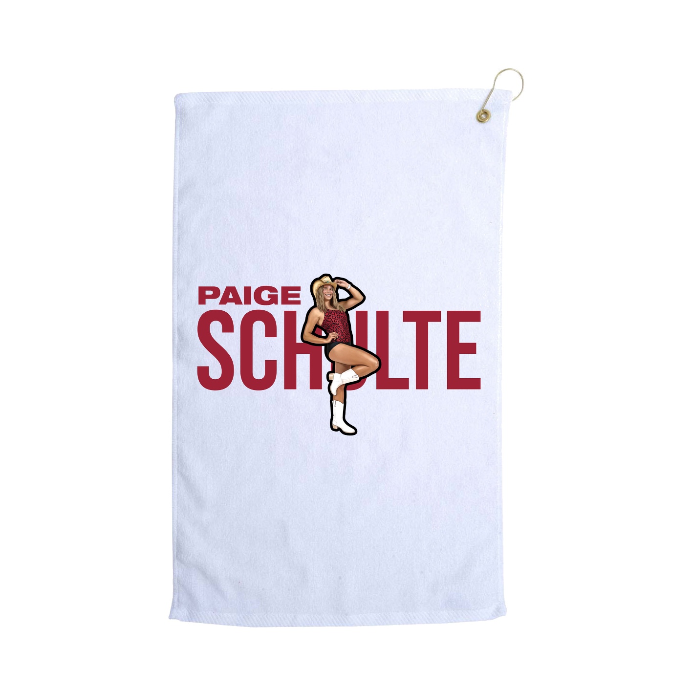 Golf Towel — Player Name in White