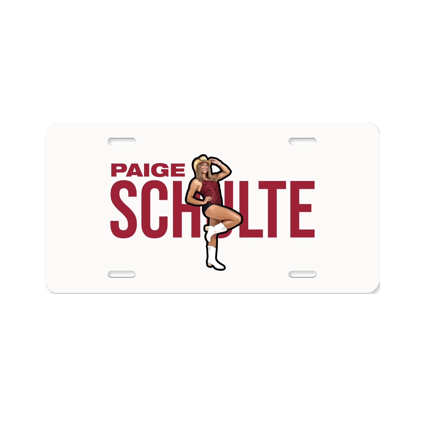 License Plate — Player Name in Classic