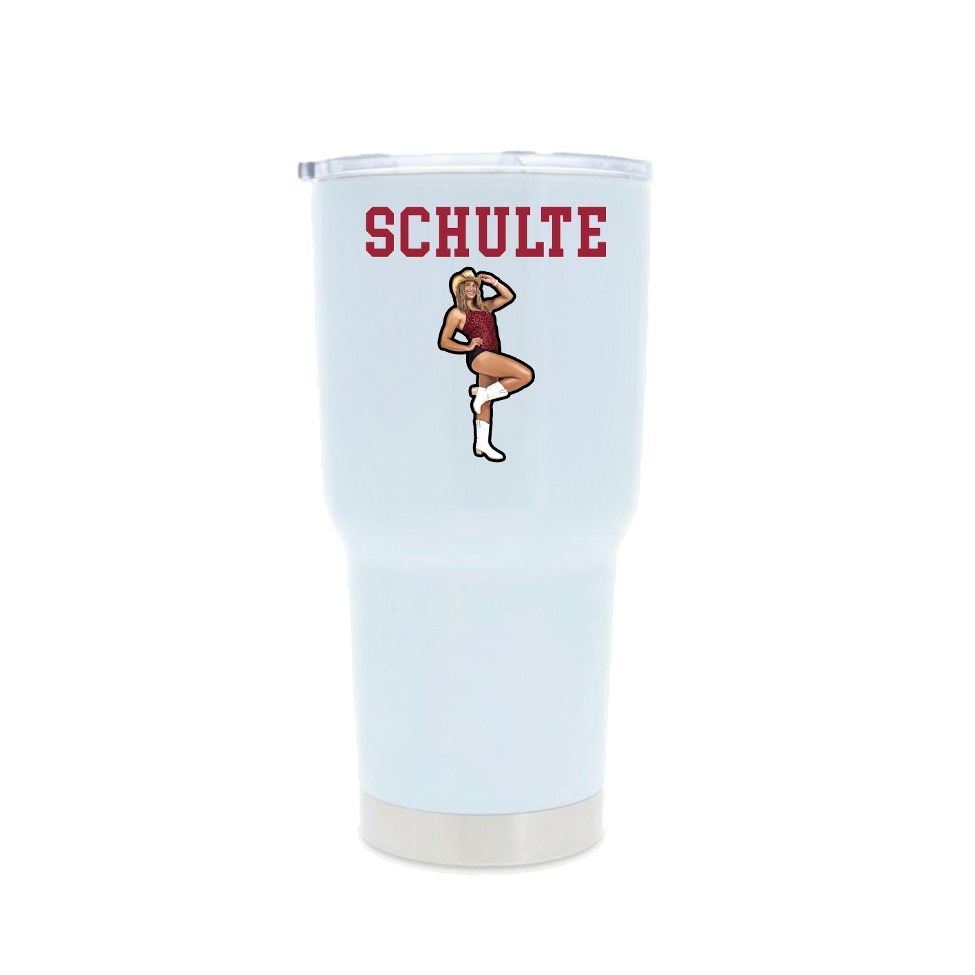 30oz Stainless Steel Tumbler — Shirsey in White
