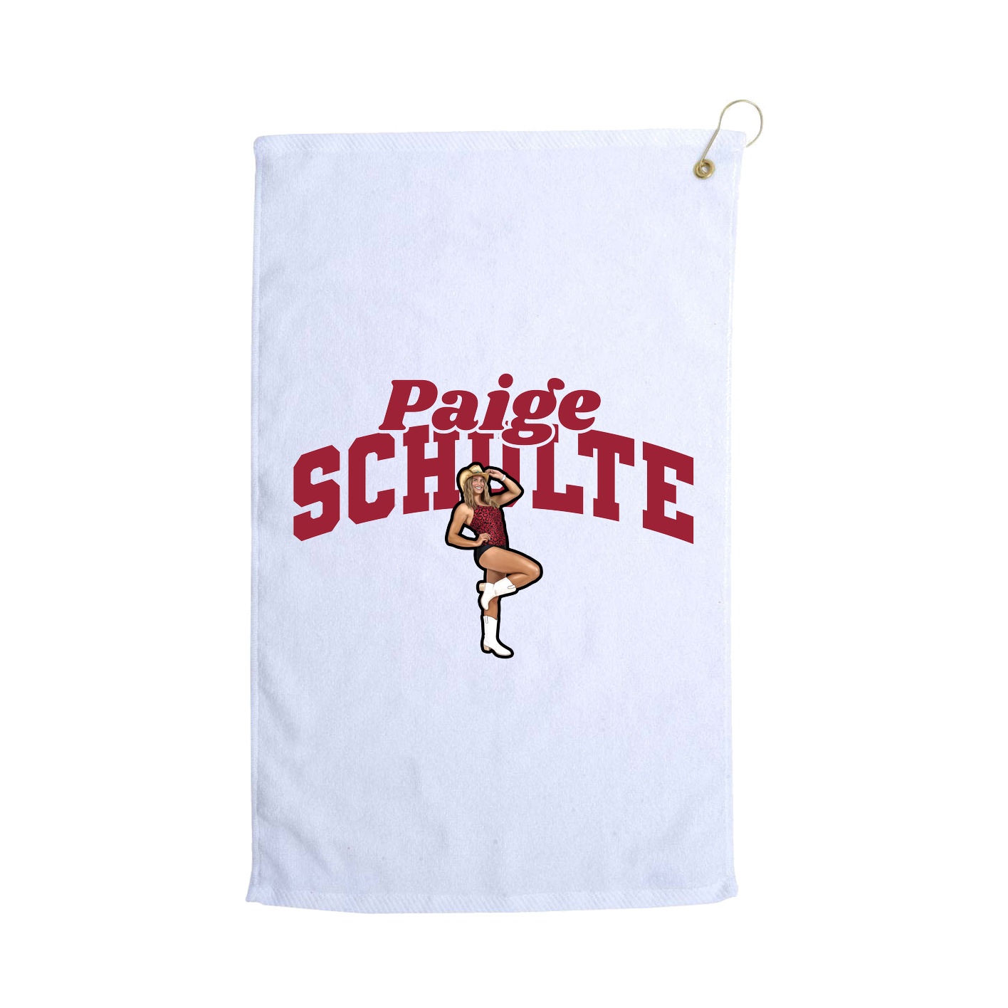 Golf Towel — Signature Arch in White