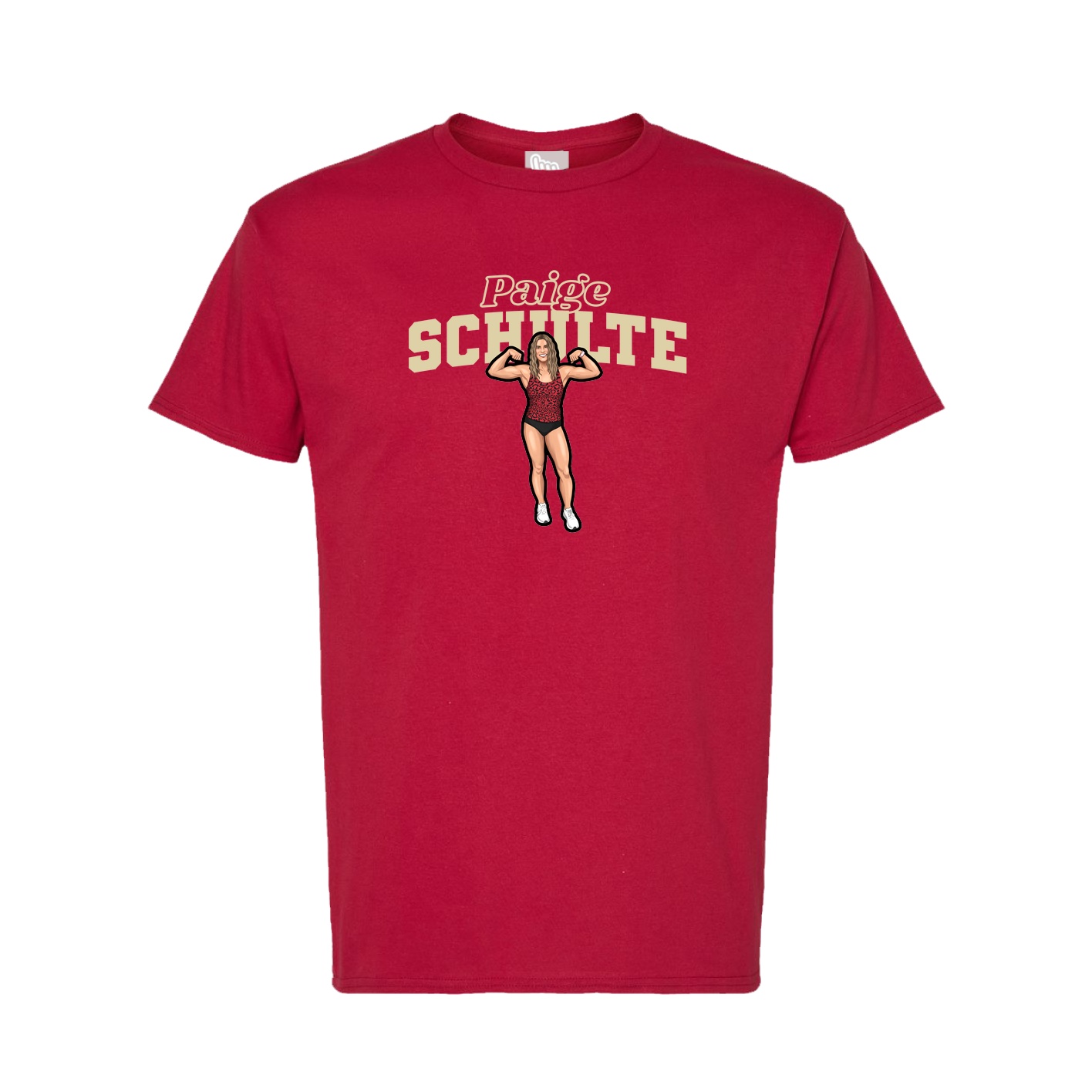 Tee — Name Arch in Crimson