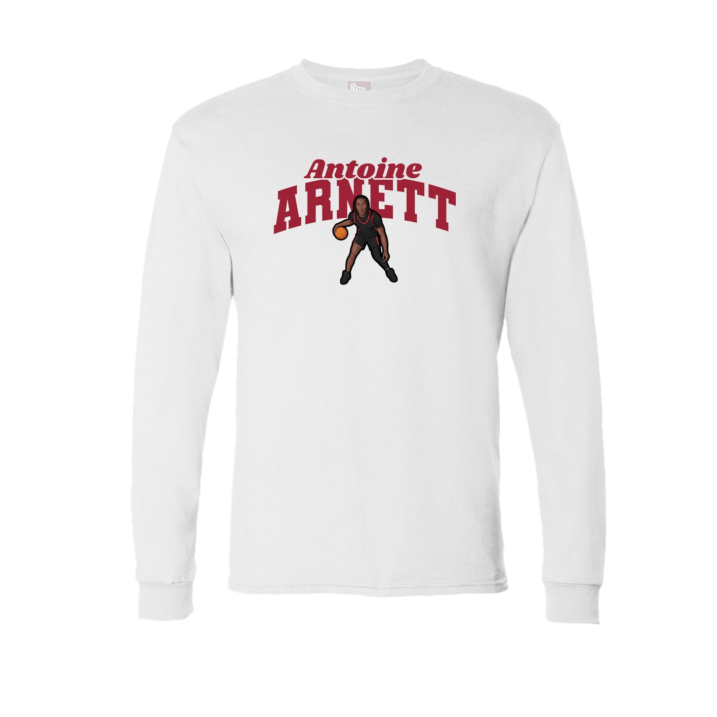 Long Sleeve Tee — Signature Arch in White