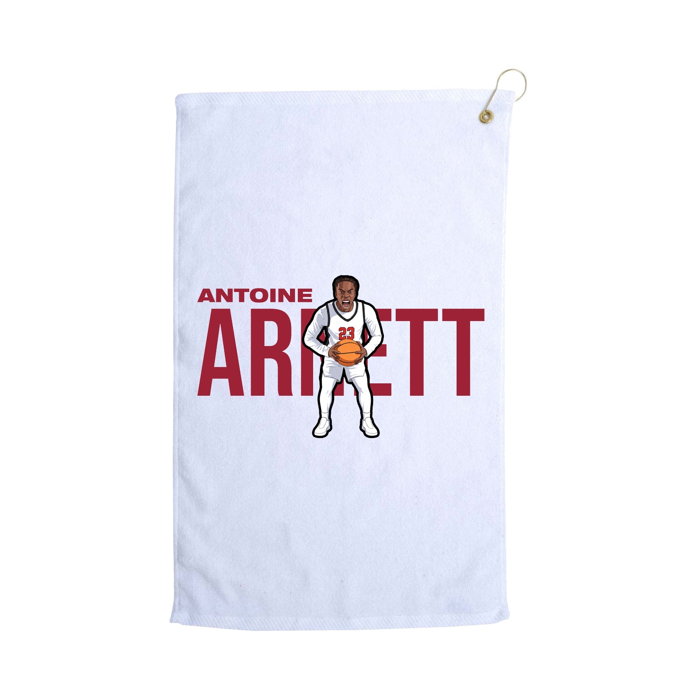 Golf Towel — Player Name in White