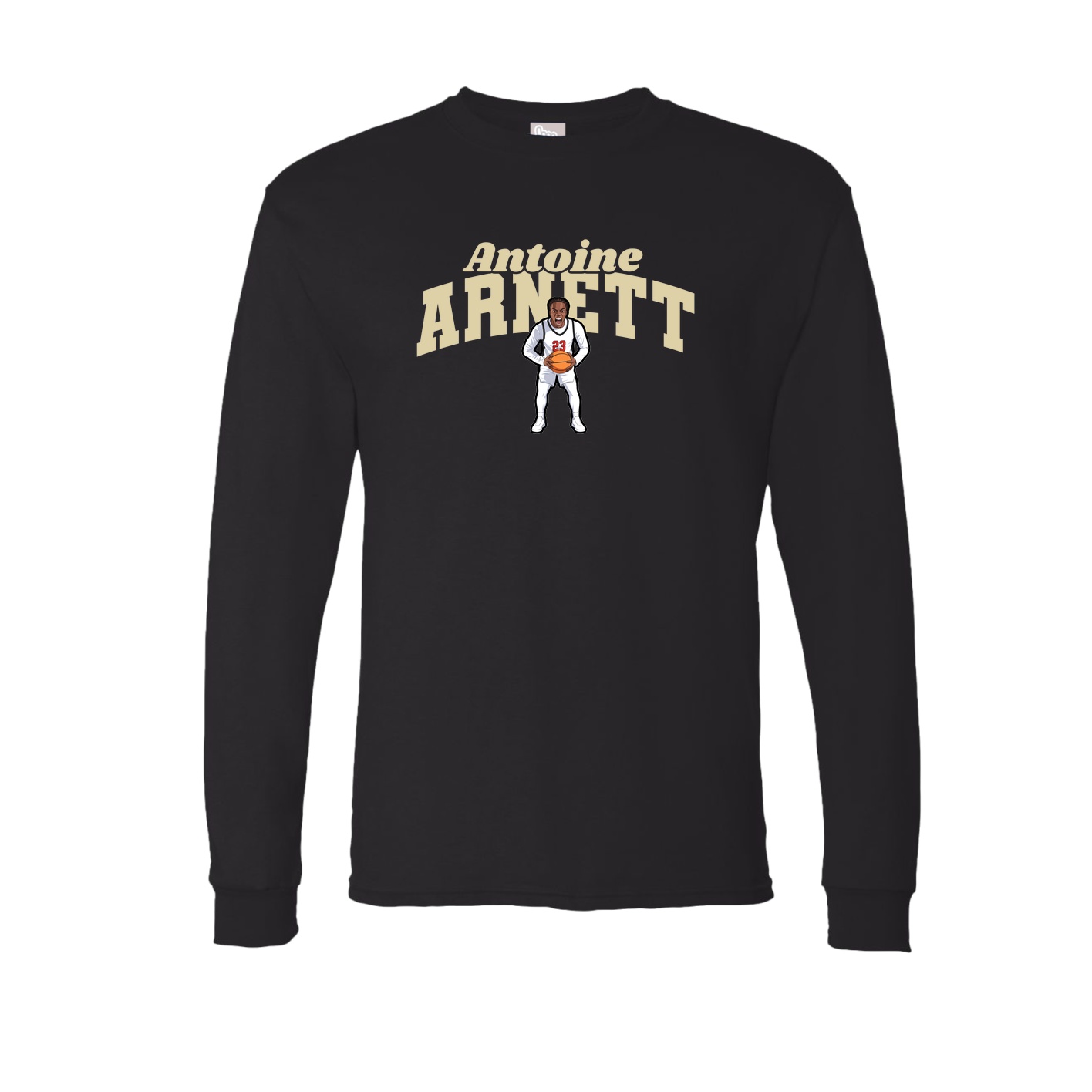 Long Sleeve Tee — Signature Arch in Black
