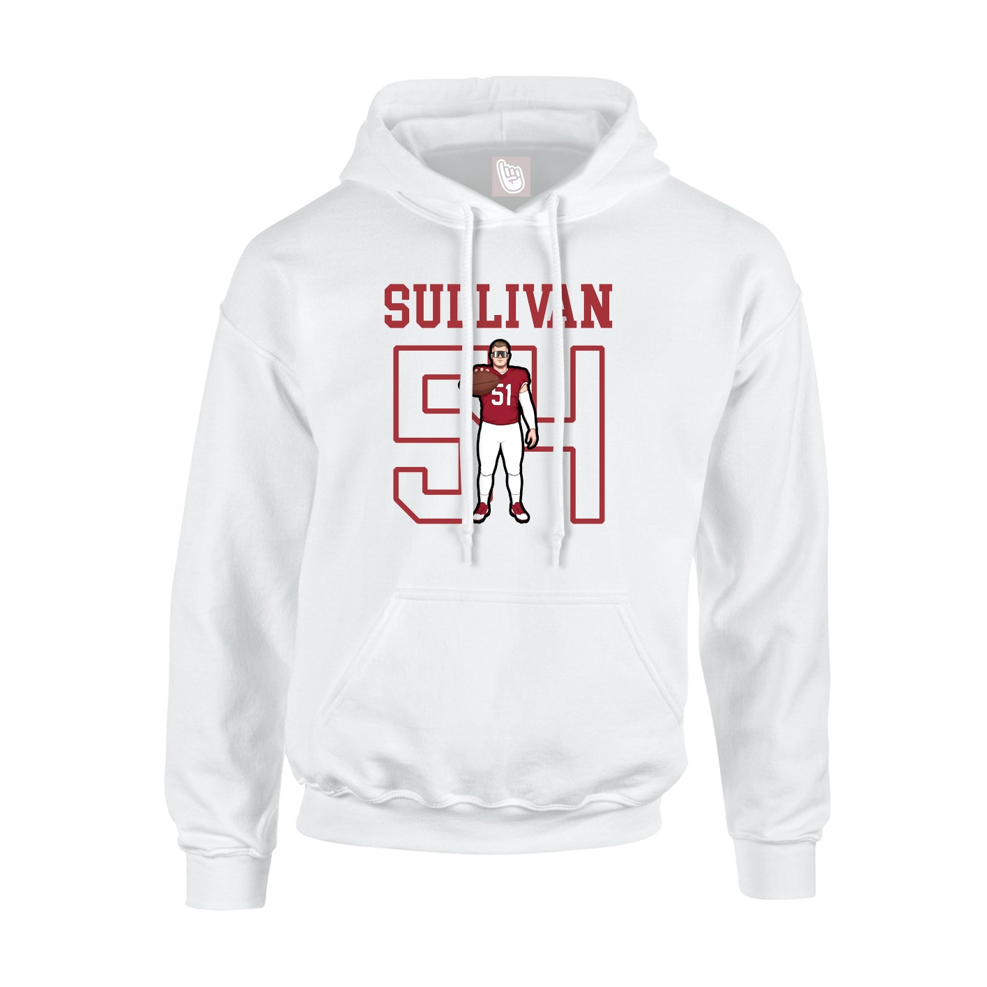 Hoodie — Shirsey in White