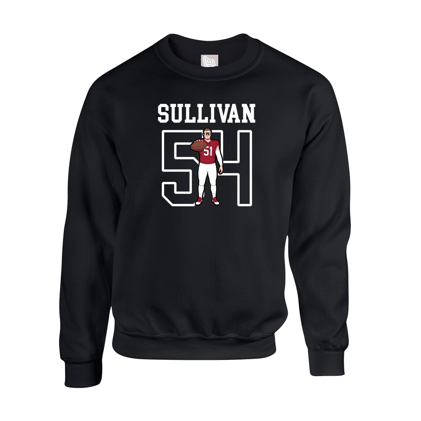 Fleece Crew — Shirsey in Black