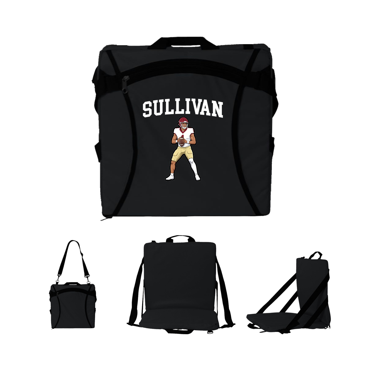 Folding Stadium Seat — Shirsey in Black