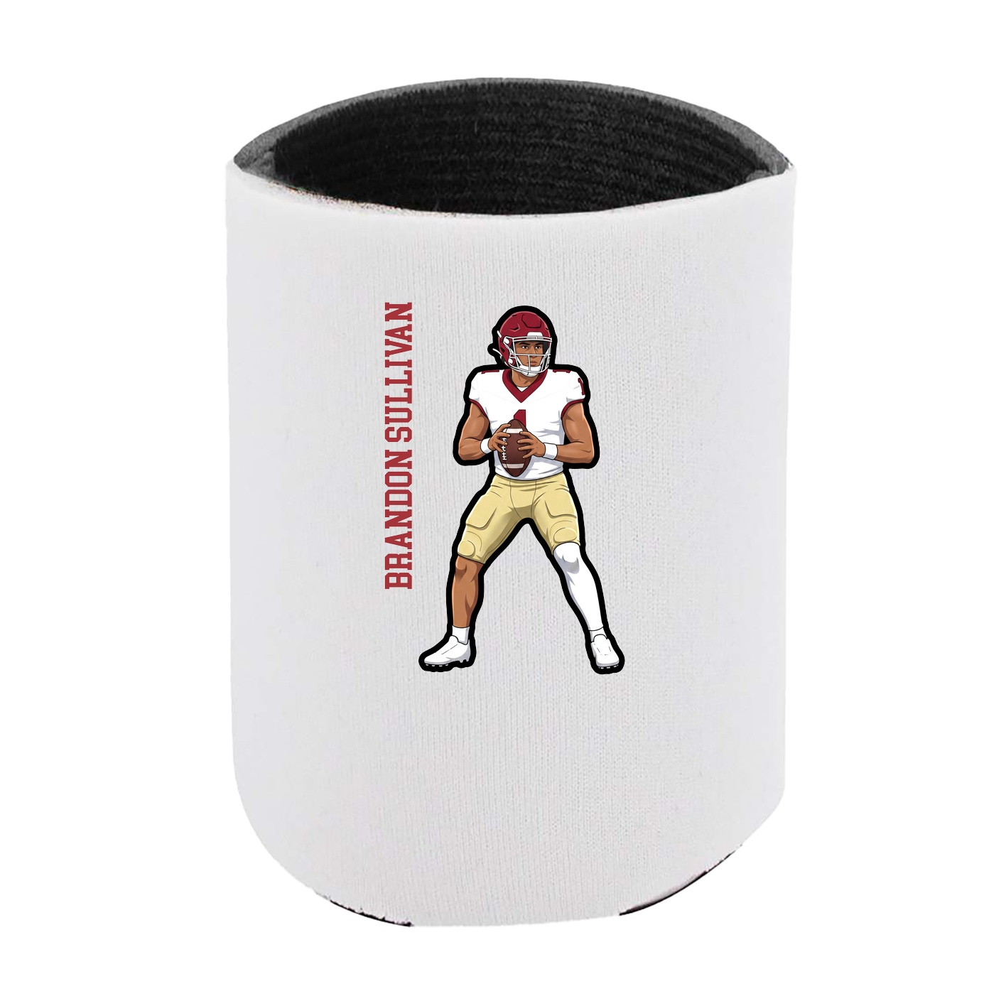 Can Holder — Name Vertical in White