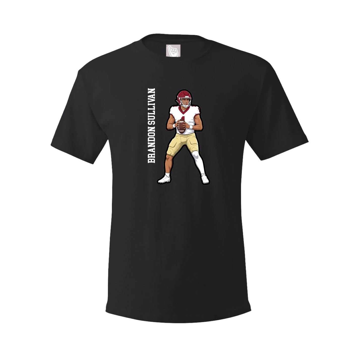 Tee — Name Vertical in Black