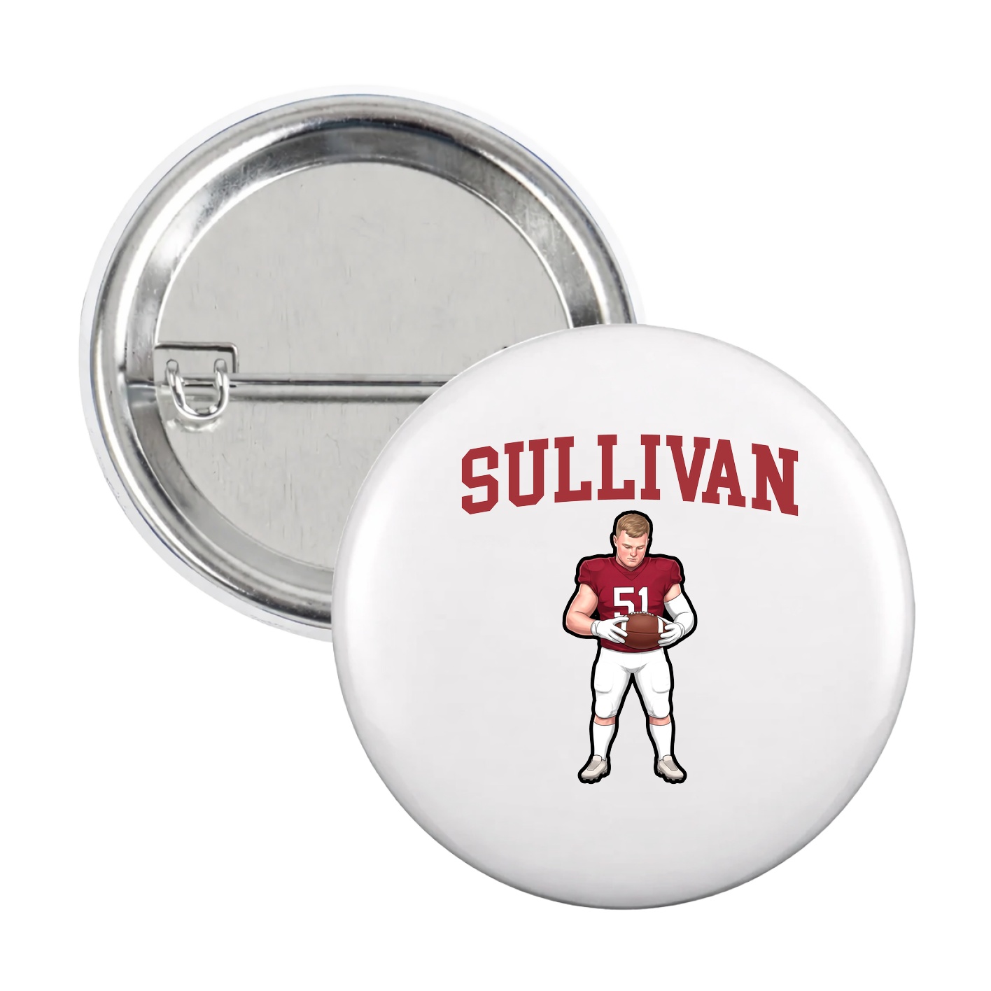Game Day Button — Shirsey in White
