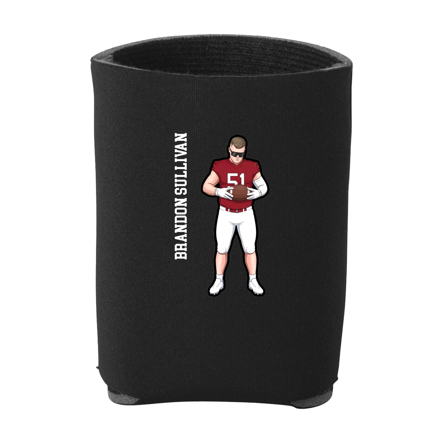 Can Holder — Name Vertical in Black