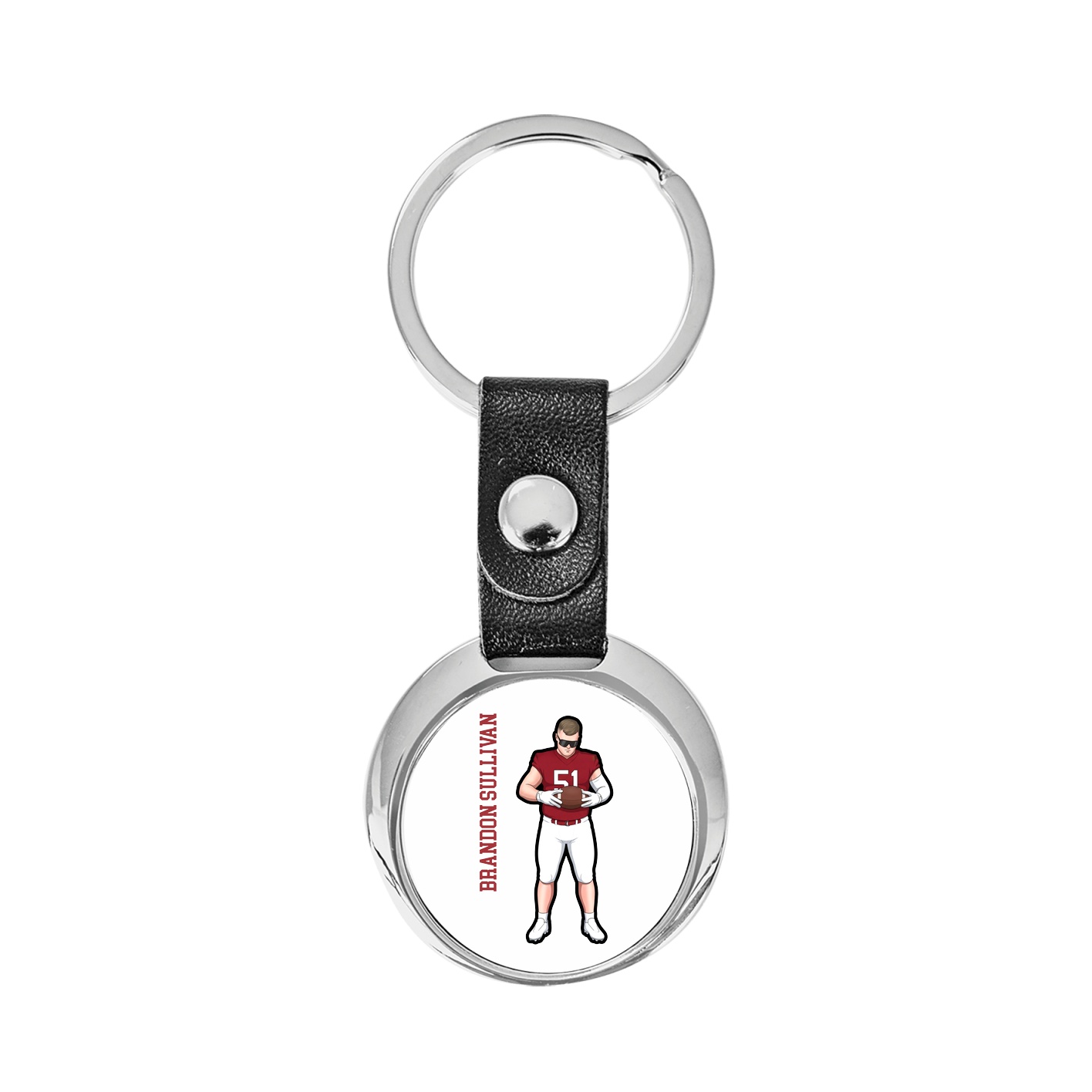 Key Chain — Name Vertical in Classic