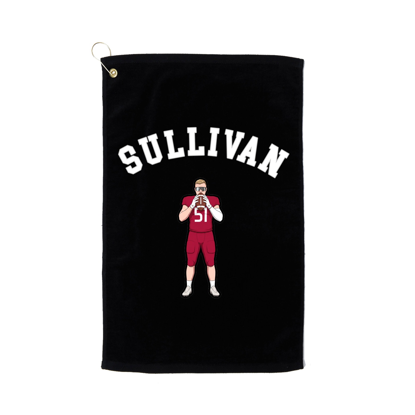 Golf Towel — Shirsey Arch in Black
