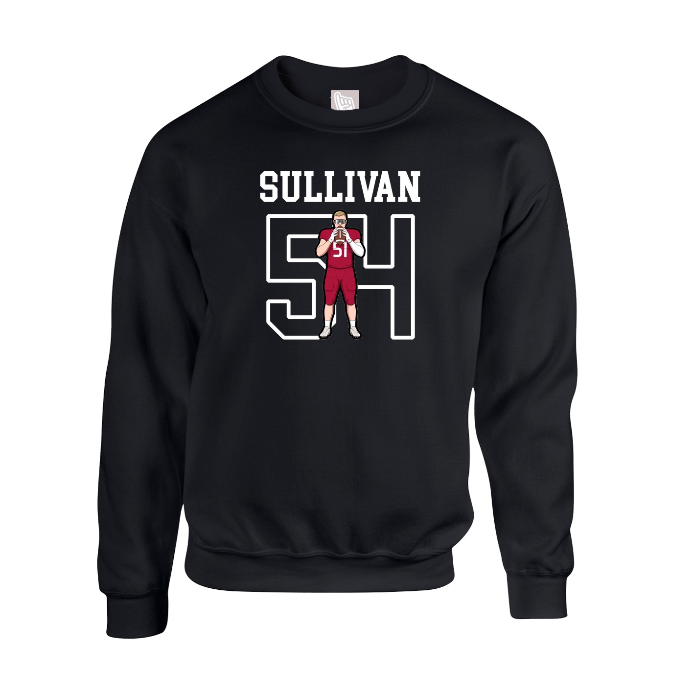 Fleece Crew — Shirsey in Black