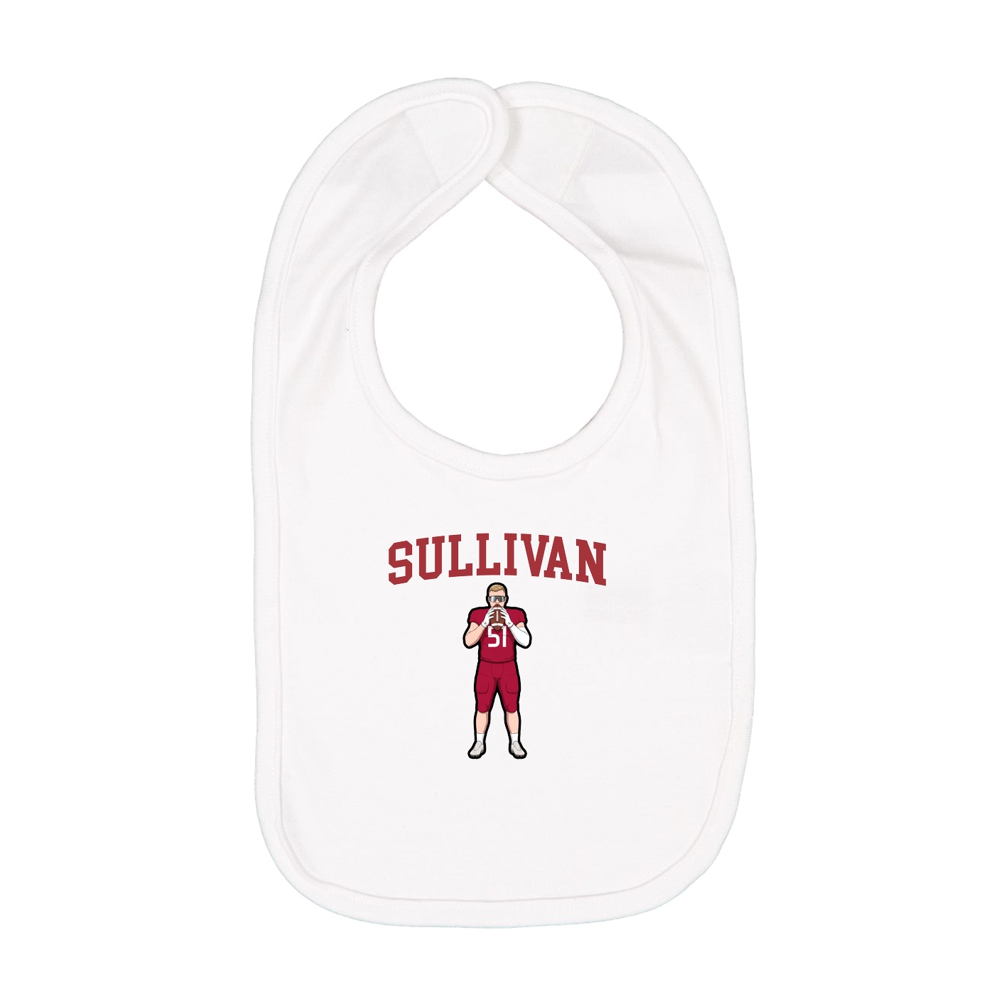 Infant Bib — Shirsey in White