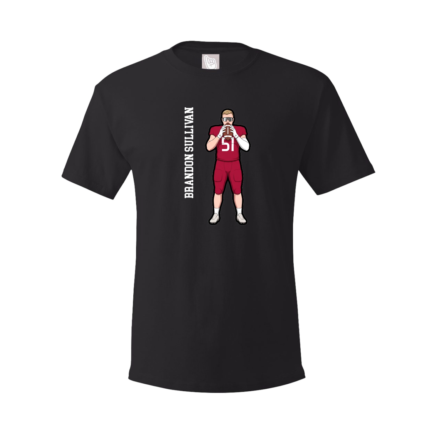 Tee — Name Vertical in Black