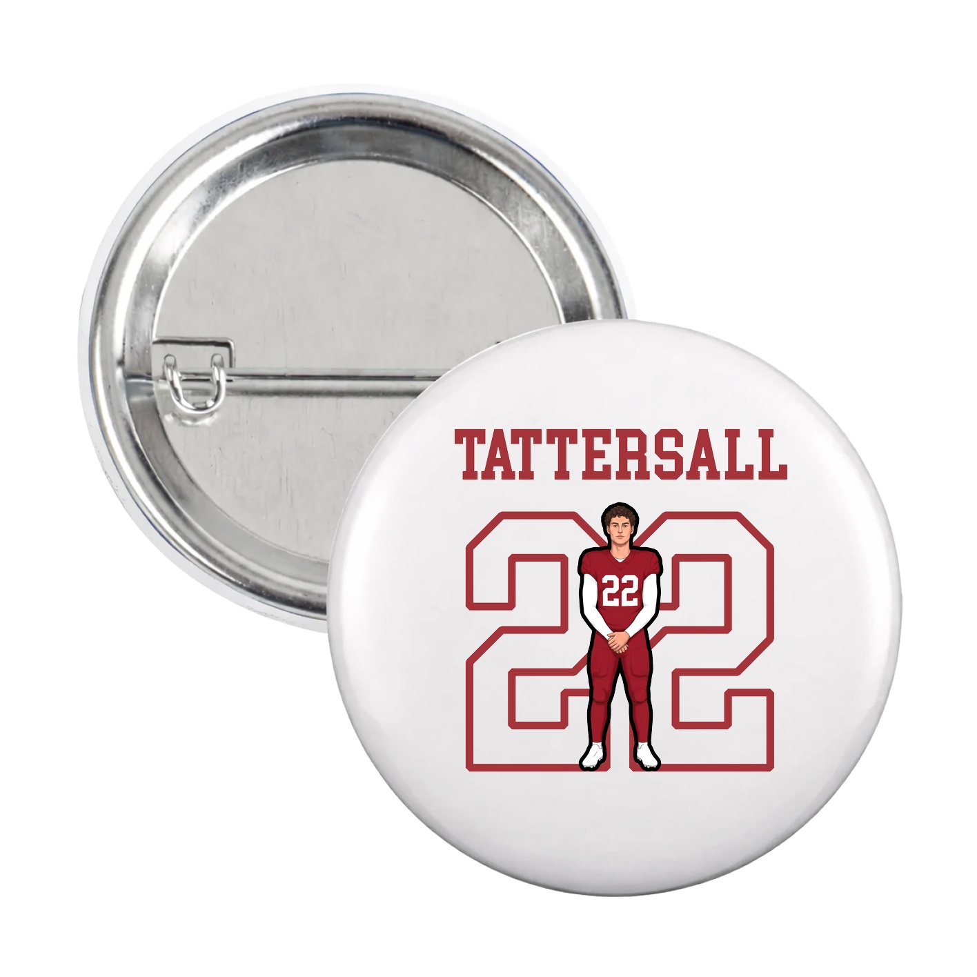 Game Day Button — Shirsey in White