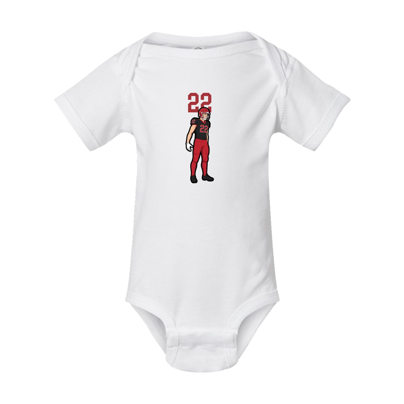 Baby Onesie — Number Top in White