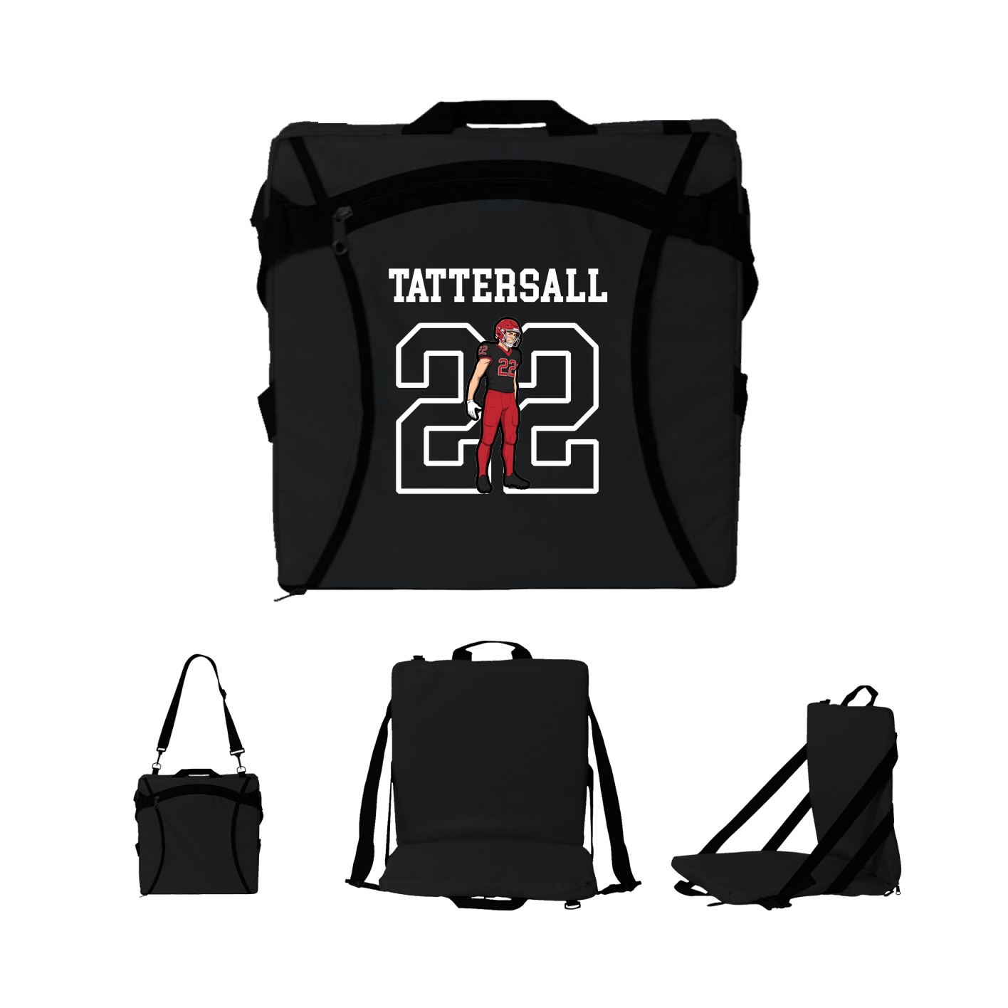 Folding Stadium Seat — Shirsey in Black